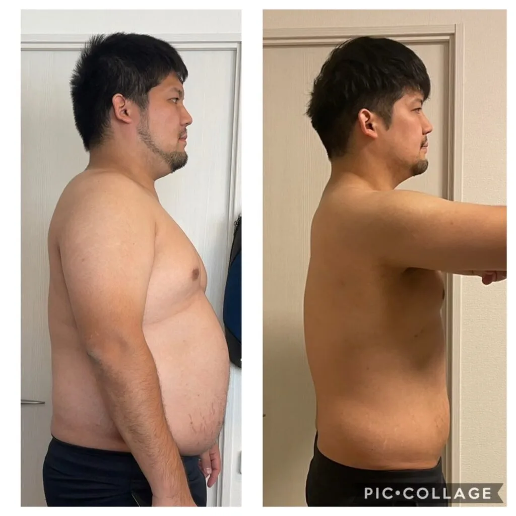 男性お腹周りのトレーニング成果
